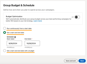 Choose an ad schedule-min