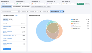 Perform competitor keyword analysis