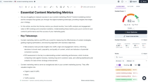 SEO Surfer Content editor