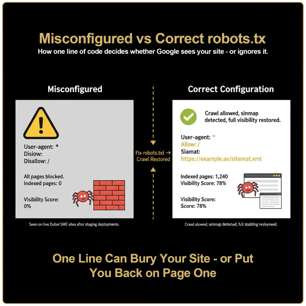 Misconfigured Robots.txt and Its Impact on Visibility