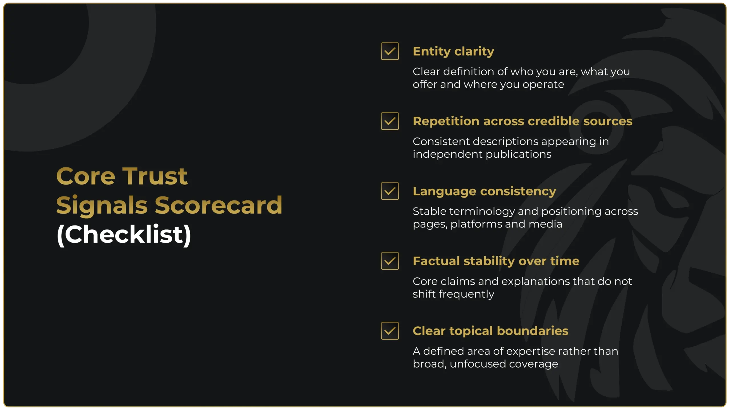Core Trust Signals (Explained Practically)